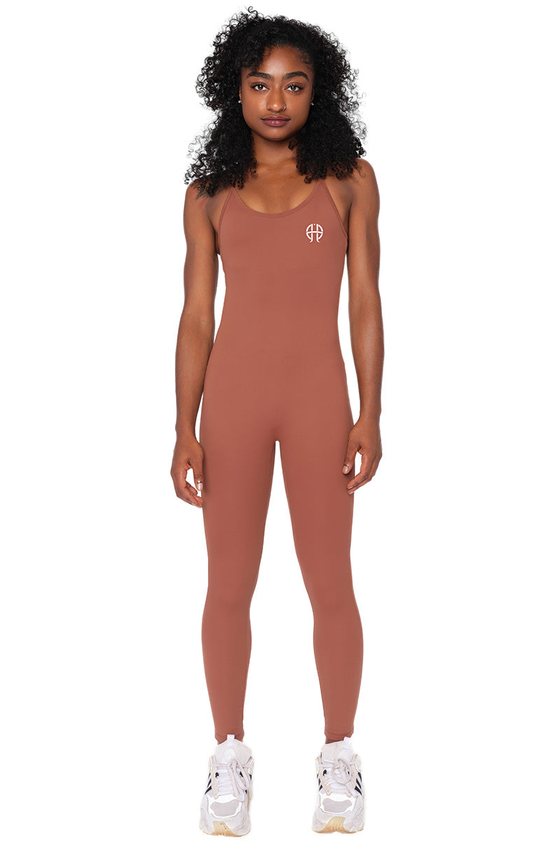 Hope Elliot™ High Stretch Padded Yoga Jumpsuit with Hollow Sling Design