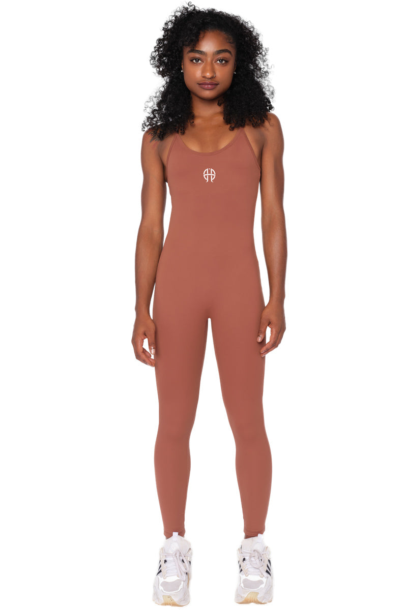 Hope Elliot™ High Stretch Padded Yoga Jumpsuit with Hollow Sling Design